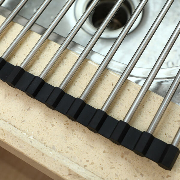 Wholesale TPE Dish Drying Rack Roll-Up Type Drain Racks Custom