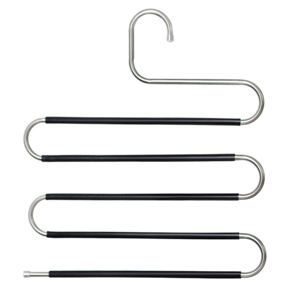 Wholesale S-Shaped Pants Hanger, Stainless Steel Storage Multi-layer Hanger Custom
