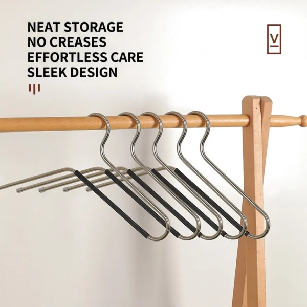 Stainless Steel Dual-Purpose Clothes and Pants Hanger Wholesale